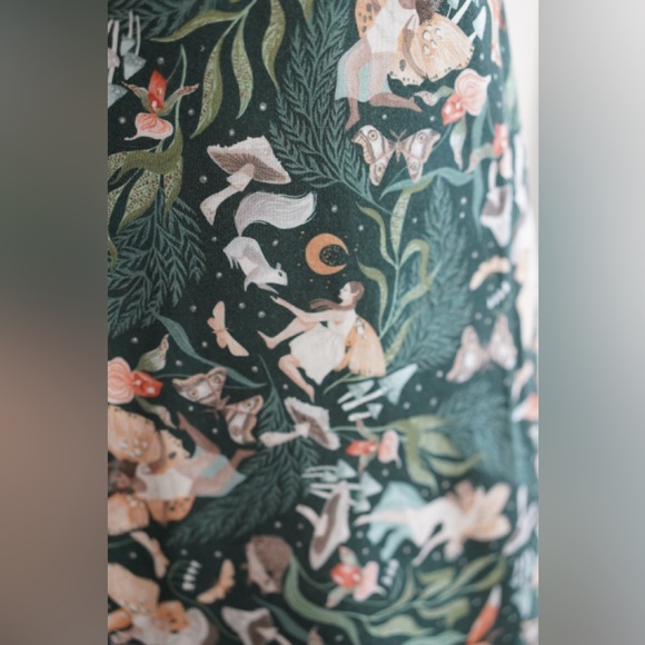 Handmade Wool and Cotton Sleep Sack in Forest Fairies - Picture 3 of 5